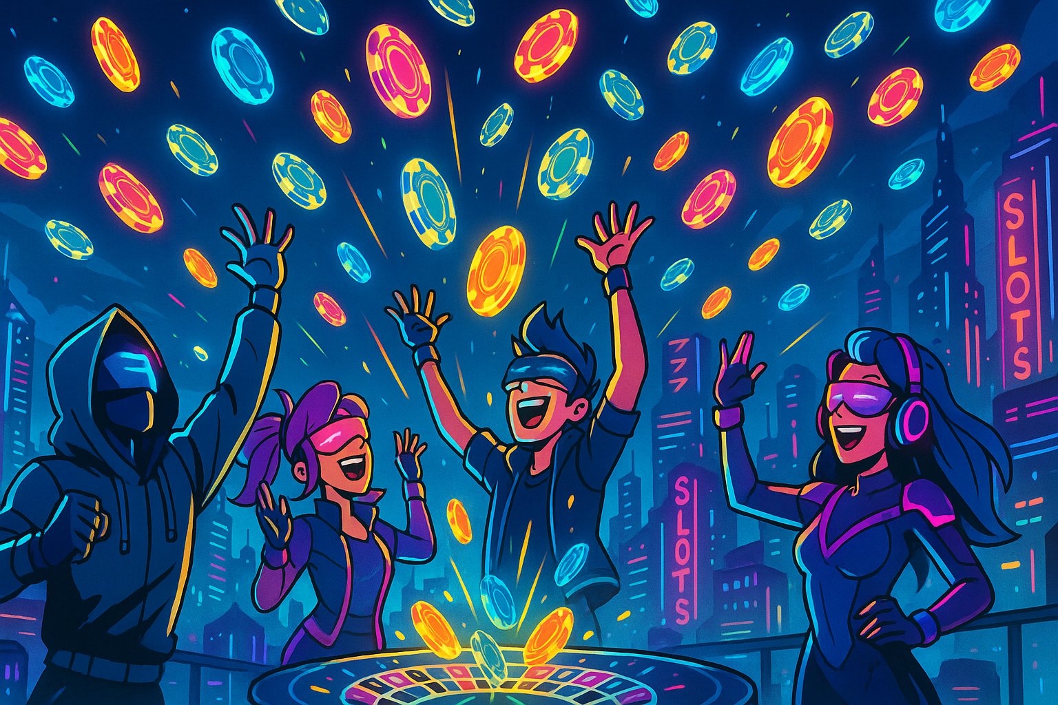 Variety of online slot game categories displayed on phfun platform